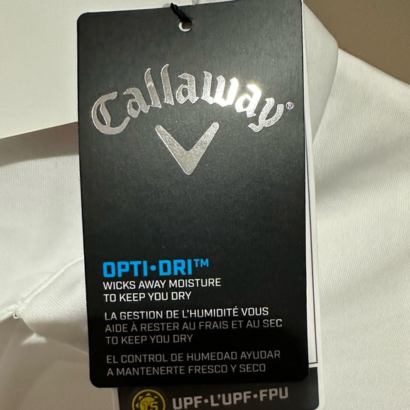 Women’s Vneck golf T-shirt. White and white size: sm, med, l,XL. BNWT. Callaway - Picture 4 of 6
